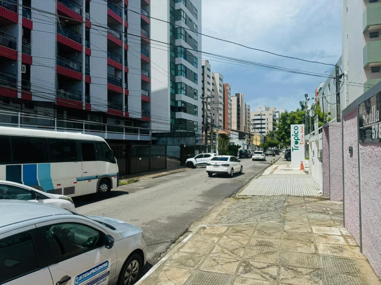 Praia De Ponta Verde Em Frente Ao Tropico Hotel Com Garagem, Wi-Fi, Lavadora - Apto703 Maceio  Exterior photo